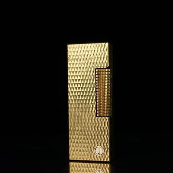 Dunill - Diamond Pattern Rollagas Lighter - Aansteker -