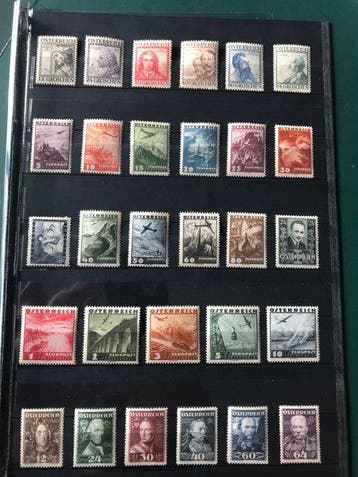 Oostenrijk 1935 - Bouwmeesters en volledige jaargang 1935, Gestempeld