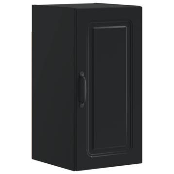 vidaXL Badkamer wandkast UTRECHT Zwart 30 x 31 x 59 cm, Verzenden, Nieuw