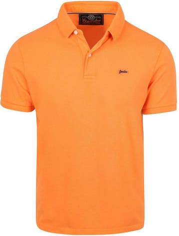 Superdry Polo Pique Classic Orange maat Maat 52/54 (L) Heren, Maat 52/54 (L), Verzenden, Nieuw, Oranje