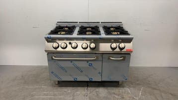 Cuisinière à gaz Gastro M 700 plus à 6 brûleurs et four à, Verzenden