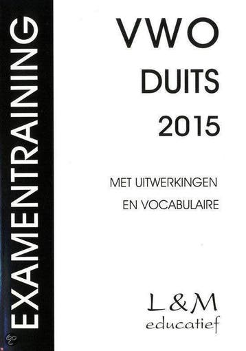 Examentraining Vwo Duits 2015 - Janssens, Verzenden