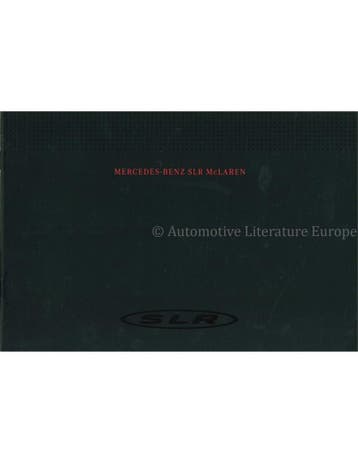 2003 MERCEDES BENZ SLR MCLAREN BROCHURE DUITS, Ophalen of Verzenden, Nieuw