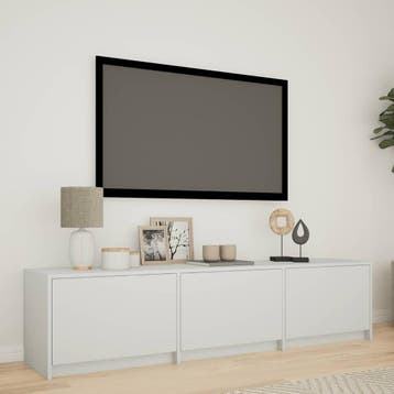 vidaXL TV-kast met LED 165 x 34 x 40 cm Wit Geconstrueerd, Verzenden
