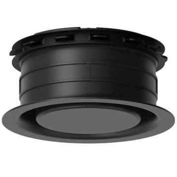 Pradovent - trim - Ø 125mm design ventiel (afvoer) - Zwart, Doe-het-zelf en Bouw, Verzenden, Nieuw