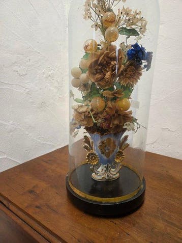 Globe - stolp - antiek - 1901-1920 - Antieke ronde stolp met