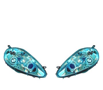 PHARES FIAT GRANDE PUNTO 05-08 ANGEL EYES FOND CHROMÉ, Verzenden