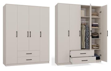 Kledingkast paris  creme 160x52x200 (Kledingkasten), Verzenden