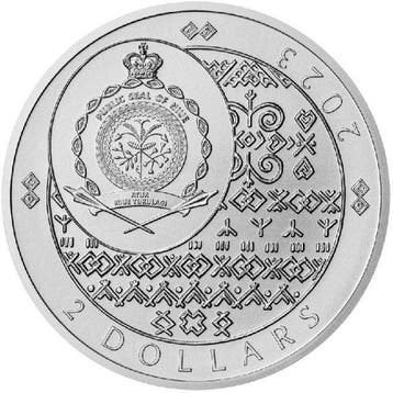 Niue. 2 Dollars 2023 1 oz $2 NZD Niue Silver Slovak Eagle