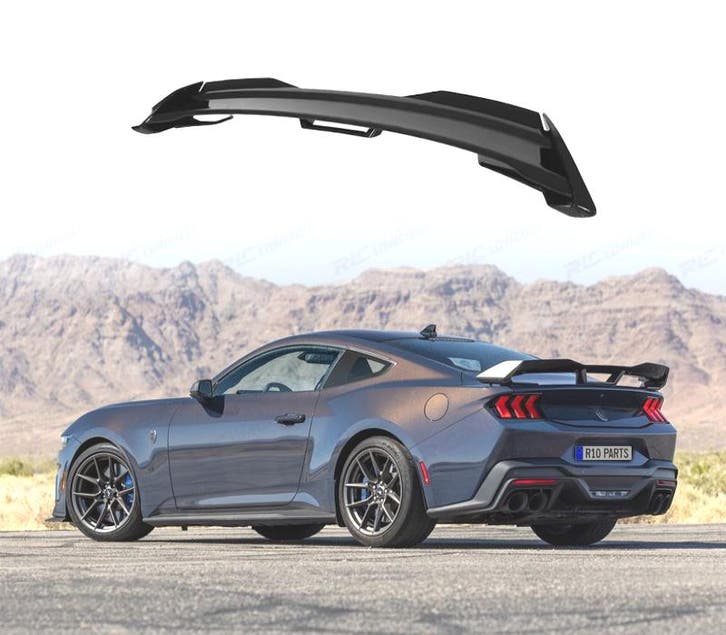 AILERON BECQUET FORD MUSTANG 24- NOIR BRILLANT LOOK DARK HOR, Auto-onderdelen, Carrosserie, Verzenden