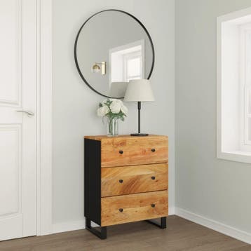 vidaXL Dressoir 60x33x75 cm massief acaciahout, Huis en Inrichting, Kasten | Dressoirs, Verzenden, Nieuw