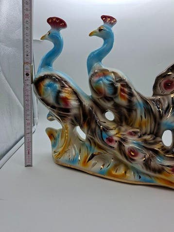 Beeld, Pauwen - 30 cm - Keramiek - 1960, Antiek en Kunst