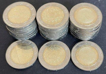 Slovénie. 2 Euro 2015/2018 (30 stuks) (Sans prix de réserve)