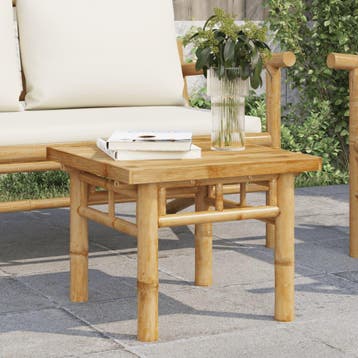 vidaXL Salontafel 45x45x35 cm bamboe, Huis en Inrichting, Tafels | Salontafels, Verzenden, Nieuw