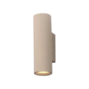 Artdelight Rocca Wandlamp 2 Lichts GU10 Dimbaar Zand, Ophalen of Verzenden, Nieuw, Bad