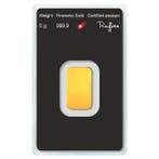 5 grammes - Or - 5g Gold Bar Argor Heraeus - Scellé