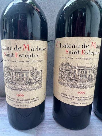 1969 x 2 Château de Marbuzet & 1978 x 3 Marquis de St.