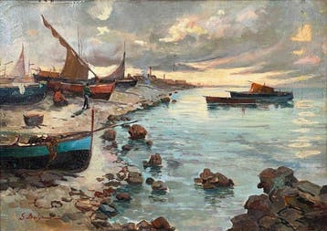 Salvatore Balsamo (1894-1922) - Paesaggio Marino