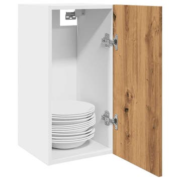 vidaXL Bovenkast Lyon 30x31x60 cm bewerkt hout artisanaal, Huis en Inrichting, Verzenden, Nieuw