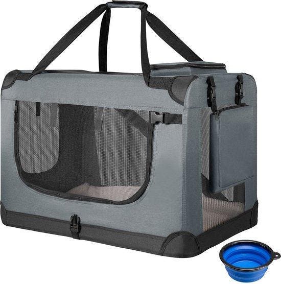 2dekans | Juskys – Lassie Hondentransportbox – 60 x 42 x 44, Animaux & Accessoires, Accessoires pour chiens, Enlèvement ou Envoi