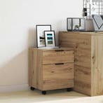 vidaXL Dossierkast verrijdbaar 45x38x54 cm hout artisanaal, Verzenden, Nieuw