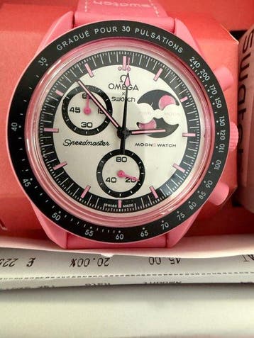 Omega x Swatch - mission to the pink moonphase - Sans prix, Nieuw