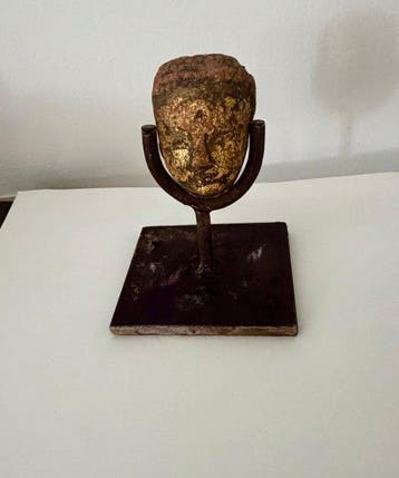 Boeddha-hoofd - Steen - Mongolië - Oude Aziatische kunst