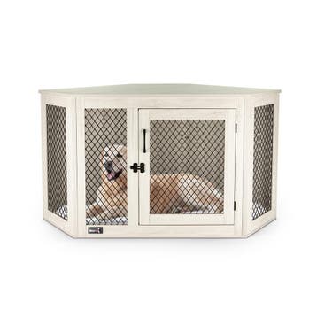 MaxxPet Houten Hondenbench Hoekmodel 132x70x73 cm (Dier), Ophalen of Verzenden, Nieuw