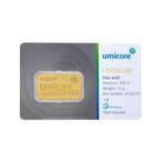 Umicore 10 gram goudbaar met certificaat, Postzegels en Munten