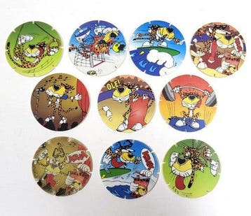 Vintage tazo's Chester Cheetah – Smiths serie 241-250, Verzenden