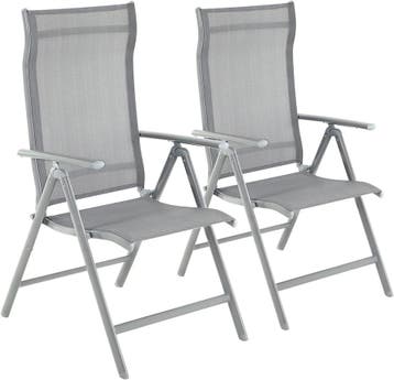 Tuinstoelen - set van 2 stuks - lichtgewicht aluminium -, Tuin en Terras, Verzenden, Nieuw