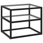 vidaXL Wandtafel 50x40x40 cm gehard glas transparant, Huis en Inrichting, Tafels | Bijzettafels, Verzenden, Nieuw