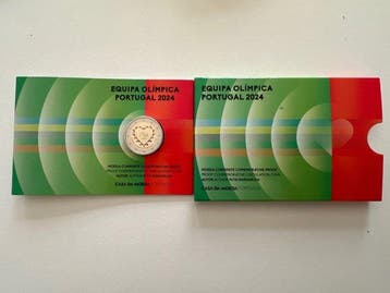 Portugal. 2 Euro 2024 Equipa Olimpica Portugal Proof