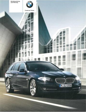 2010 BMW 5 SERIE TOURING INSTRUCTIEBOEKJE DUITS
