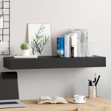 Wandschap Zwart | 62% Korting | Retour Deal (wandplank), Verzenden, Gebruikt