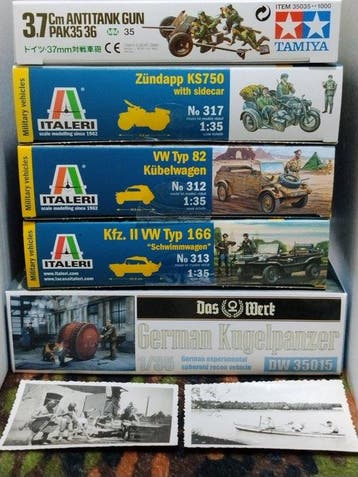 Tamiya + Italeri + Das Werk - Speelgoed Lotto Germania, Nieuw
