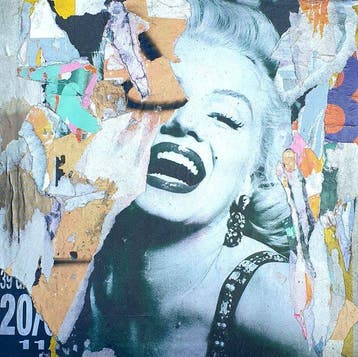 lasveguix (1986) - Urban marilyn - 40x40cm