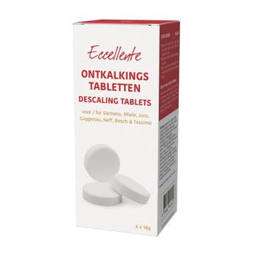 ECCELLENTE Koffiemachine Ontkalkingstabletten - 6 stuks, Verzenden