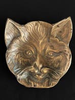 Vide-poche - Tête de chat en bronze
