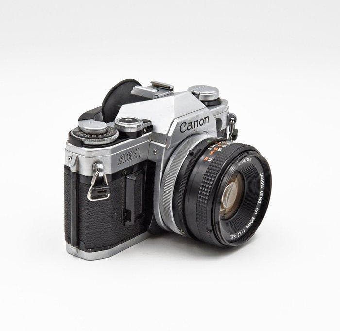 Canon AE-1 + FD 1,8/50mm | Analoge camera, Audio, Tv en Foto, Fotocamera's Analoog