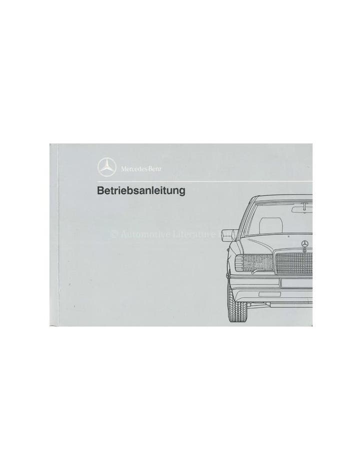 1990 MERCEDES BENZ E KLASSE INSTRUCTIEBOEKJE DUITS, Autos : Divers, Modes d'emploi & Notices d'utilisation, Enlèvement ou Envoi