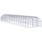 vidaXL Kippenren 3x16x2 m gegalvaniseerd staal, Verzenden