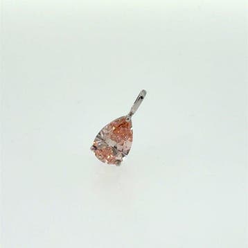 Zonder minimumprijs - Hanger - 14 karaat Witgoud - 2.01ct.