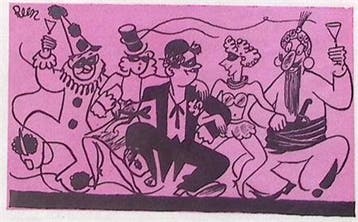 Spotprent over een carnaval nummer van de Notenkraker, Verzenden