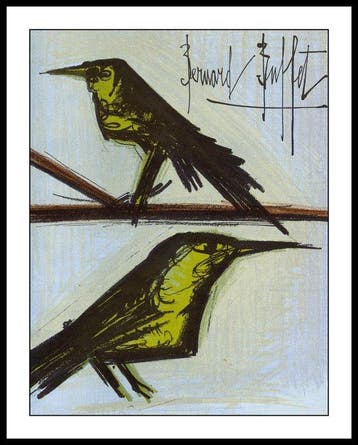 Bernard Buffet (1928-1999) - Les deux oiseaux
