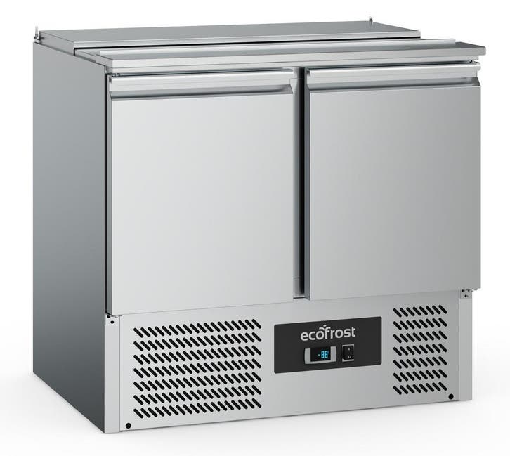 Saladette RVS 240L | 2 deurs | 2x 1/1 GN | Statisch |, Articles professionnels, Horeca | Équipement de cuisine, Envoi