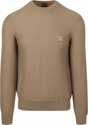 BOSS Trui Anion Taupe maat Maat 52/54 (L) Heren, Verzenden