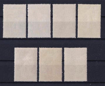 Belgique 1933 - Croix de Lorraine - OBP/COB 377/83, Gestempeld