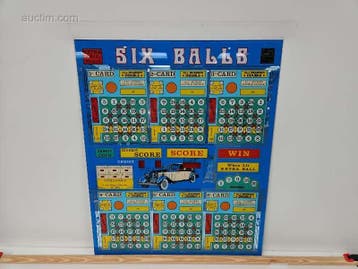 Originele frontplaat van bingo-en spelautomaat..., Nieuw