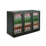 Barkoeler - 338 liter - met 3 draaideuren - Zwart, Verzenden